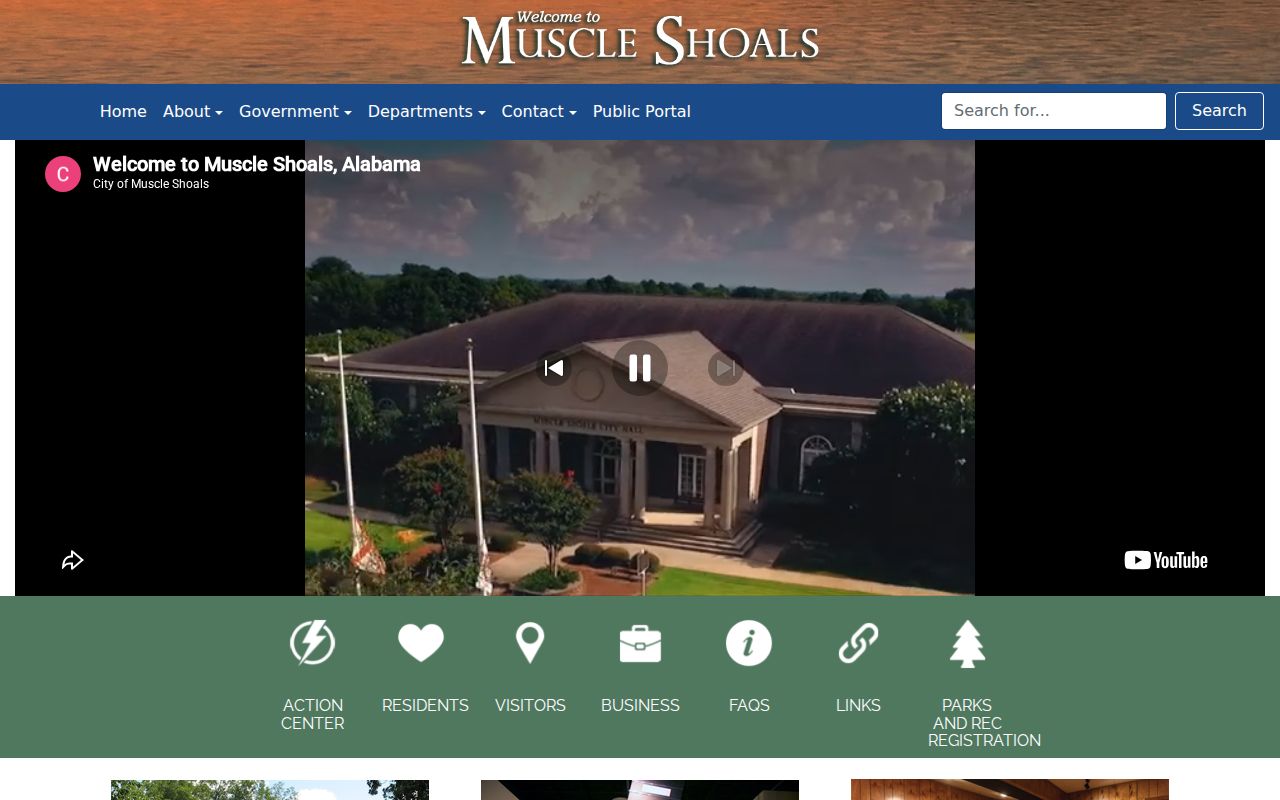 Colbert County case lookup routing source for Muscle Shoals city records