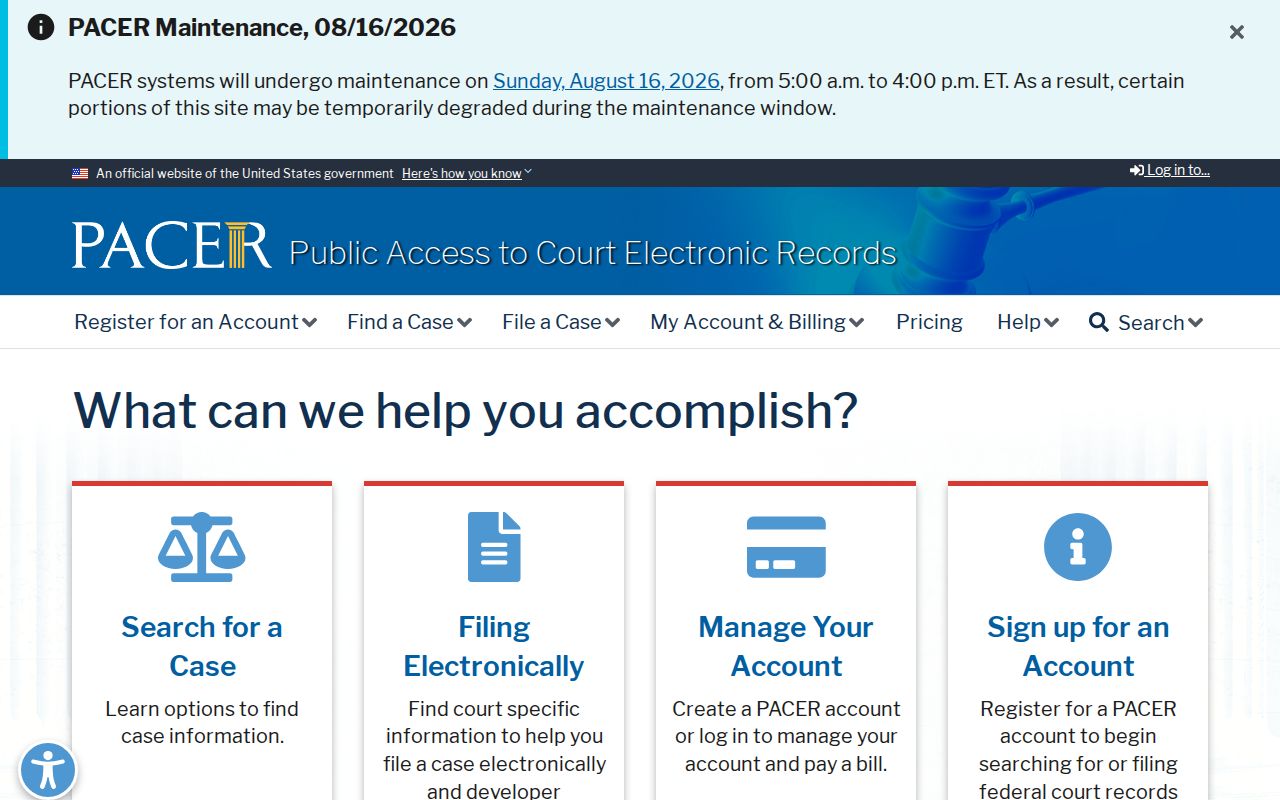 PACER source used to distinguish federal records from a Colbert County case lookup