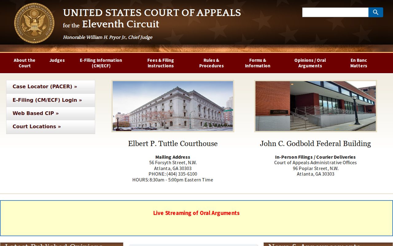 Federal appellate court distinct from Colbert County criminal dockets